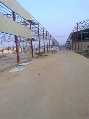 苏州工作台钢结构与亚克力大蓬建造工程